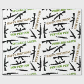 Cadeau AK-47 Papier d'enveloppement d'anniversaire à thèm (Plat)