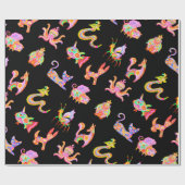 Cadeau Alebrijes enveloppant du papier (Plat)