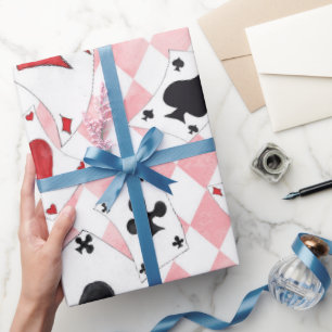 Cadeau Alice au pays des merveilles Cartes roses Papier à