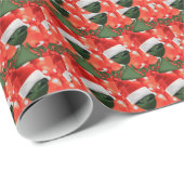 CADEAU ALIEN PÈRE NOËL WRAPPER PAPIER (Coin rond)