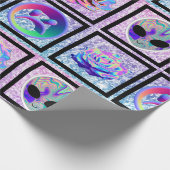 Cadeau Aliens d'Aliens holographiques et papier d'envelop (Coin)