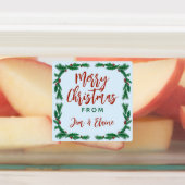 Cadeau alimentaire de Noël Étiquettes Holly Fronti (Apposé)