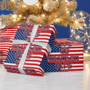 Cadeau ALLONS BRANDON NOËL : Papier à envelopper