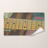 cadeau amant guitare rétro (Serviette à main)