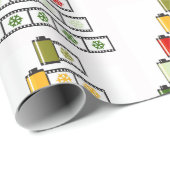 Cadeau Amateurs de films enveloppant du papier (Coin rond)