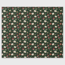 Amateurs de livres de Noël Papier à enveloppement 