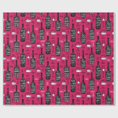 Cadeau Amateurs de vin Wrapper Papier (Plat)