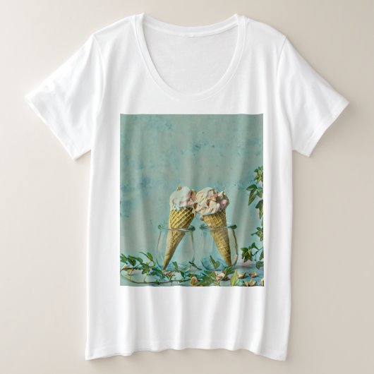 Cadeau amoureux de crème glacée (Design devant)