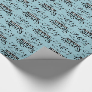 Cadeau Amusement cinquante et pour un papier d'emballage