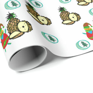 Cadeau Ananas, Noël des neiges enveloppant du papier
