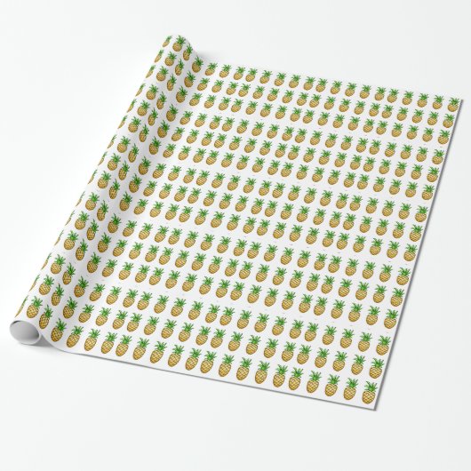 Cadeau Ananas - papier d'emballage (Déroulé)