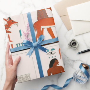 Cadeau Ancien papier motif d'art égyptien