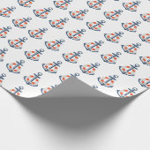 Cadeau Ancre de garçon nautique papier d'enveloppement d' (Coin)