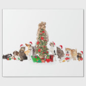 Cadeau Animaux de compagnie autour du papier d'enveloppem (Plat)