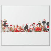 Cadeau Animaux de compagnie en chapeaux de Noël Papier d' (Plat)