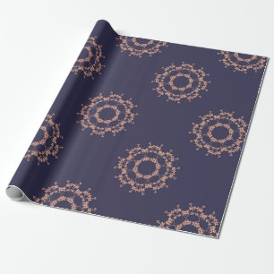 Cadeau anneau de papier d'emballage de fleurs