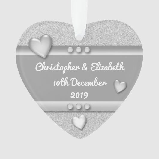 Cadeau anniversaire 25 ans avec nom et date (devant)