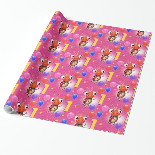Cadeau Anniversaire Garçon ou fille 1 Ladybug papier d'em (Déroulé)