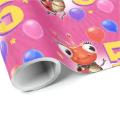 Cadeau Anniversaire Garçon ou fille de 5 ans Papier d'emb (Coin rond)