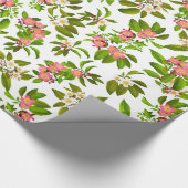 Cadeau Apple rose fleurissent papier d'emballage de (Coin)