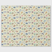 Cadeau Aquarelle Harry Potter Icônes Enveloppement Papier (Plat)