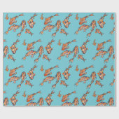 Cadeau Aquarelle Koi Motif de poisson sur papier d'envelo (Plat)