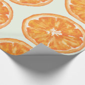 Cadeau Aquarelle orange Motif tranche papier (Coin)