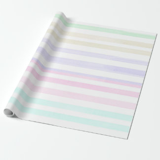 Cadeau Aquarelle Pastel Arc-en-ciel papier rayé 4