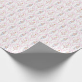 Cadeau Aquarelle rose Casse-noisette Papier à envelopper  (Coin)