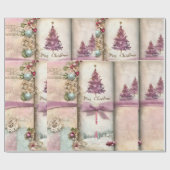 Cadeau Aquarelle rose Casse-noisette Papier à envelopper  (Plat)