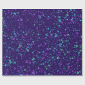 Cadeau Aquarelle sur papier d'enveloppement pourpre foncé (Plat)