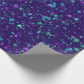 Cadeau Aquarelle sur papier d'enveloppement pourpre foncé (Coin)