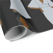 Cadeau Aquarius Black Zodiac Astrologie Papier à envelopp (Coin rond)