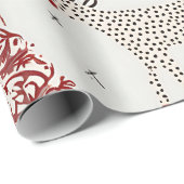 Cadeau Arbre de Noël Conception et rennes, Papier à envel (Coin rond)