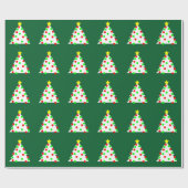 Cadeau Arbre de Noël en découpage de papier (Plat)