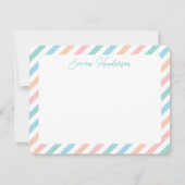 Cadeau Arc-en-ciel pour la carte de note à plat de (Devant)