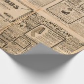 Cadeau Arrière - plan papier usagé. Page de journal ancie (Coin)