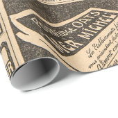 Cadeau Arrière - plan papier usagé. Pages de vieux journa (Coin rond)