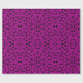Cadeau Art noir pois et papier peint violet (Plat)