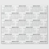 Cadeau Article du papier d'enveloppement d'empiétement (Plat)