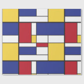 Cadeau Arty Rectangles colorées Envelopper le papier (Plat)