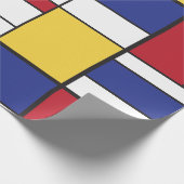 Cadeau Arty Rectangles colorées Envelopper le papier (Coin)