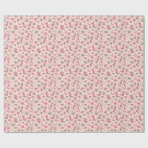 Cadeau Assiettes en papier pour Baby Shower Cowgirl Rose