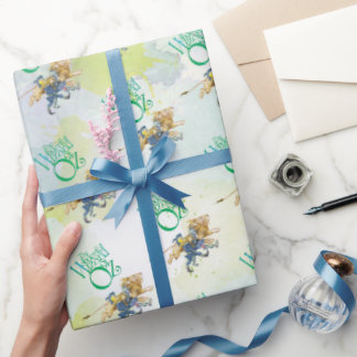 Cadeau Assistant classique de papier d'emballage Oz Anniv