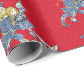 Cadeau Assistant classique de papier d'emballage rouge Oz (Coin rond)