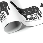 Cadeau ATM - Papier d'enveloppement de Badet de Beefy (Coin rond)