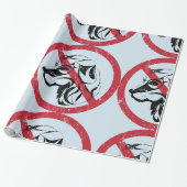 Cadeau Aucun Chien autorisé à emballer du papier (Déroulé)