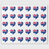 Cadeau Australie Drapeau Papier d'enveloppement pour déco (Plat)