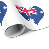 Cadeau Australie Drapeau Papier d'enveloppement pour déco (Coin rond)