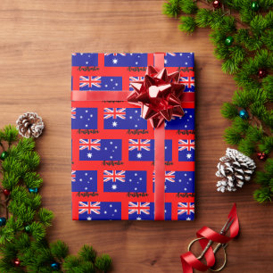 Cadeau Australie Papier à enveloppement, Drapeau australi
